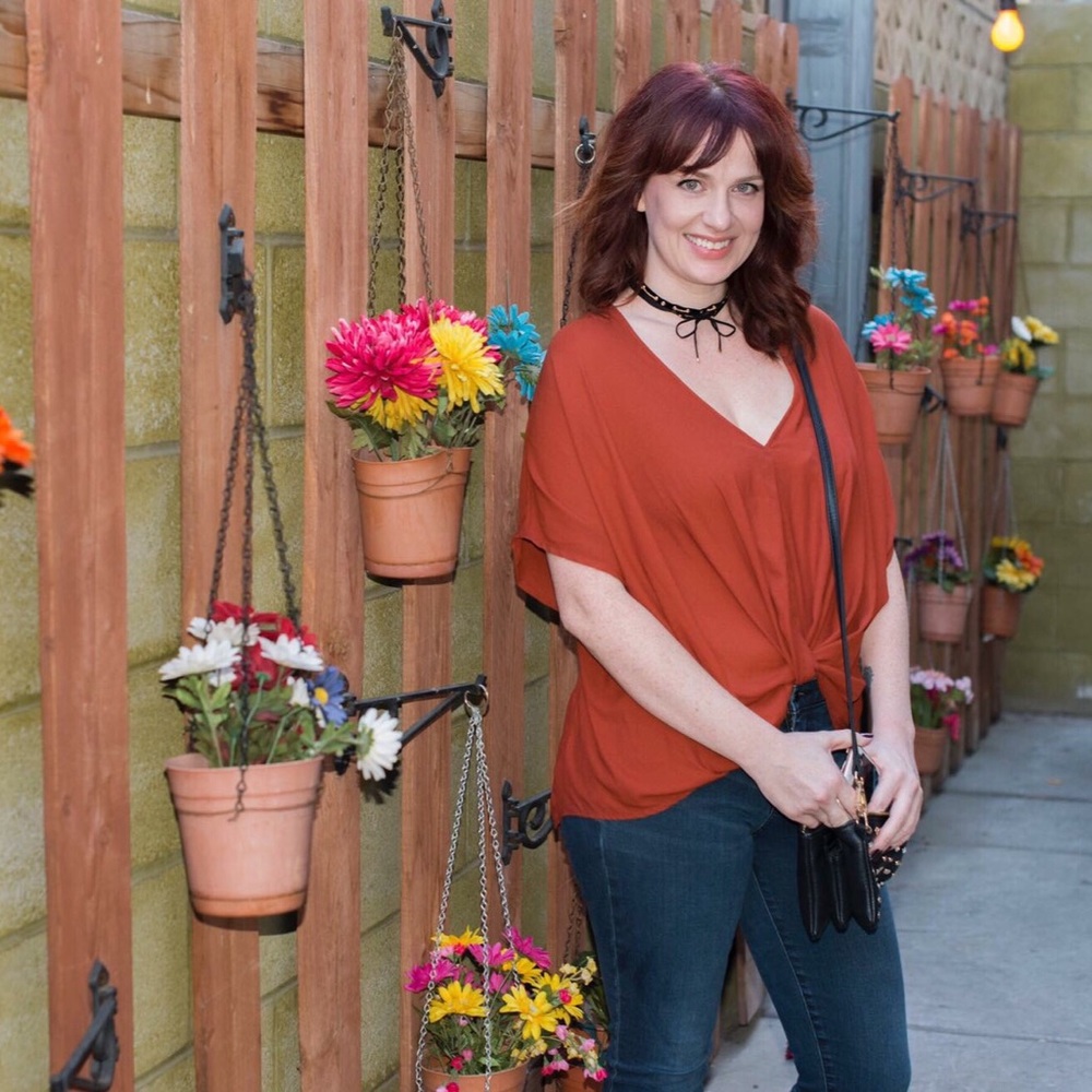 Lush Twist Front Woven Top